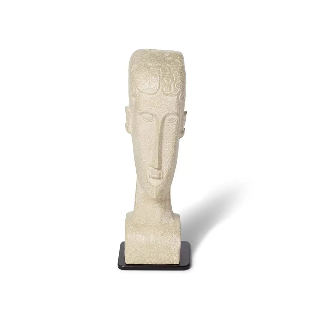 Hot Amedeo Modigliani: Medium Stone Tête Sculpture Sculpture