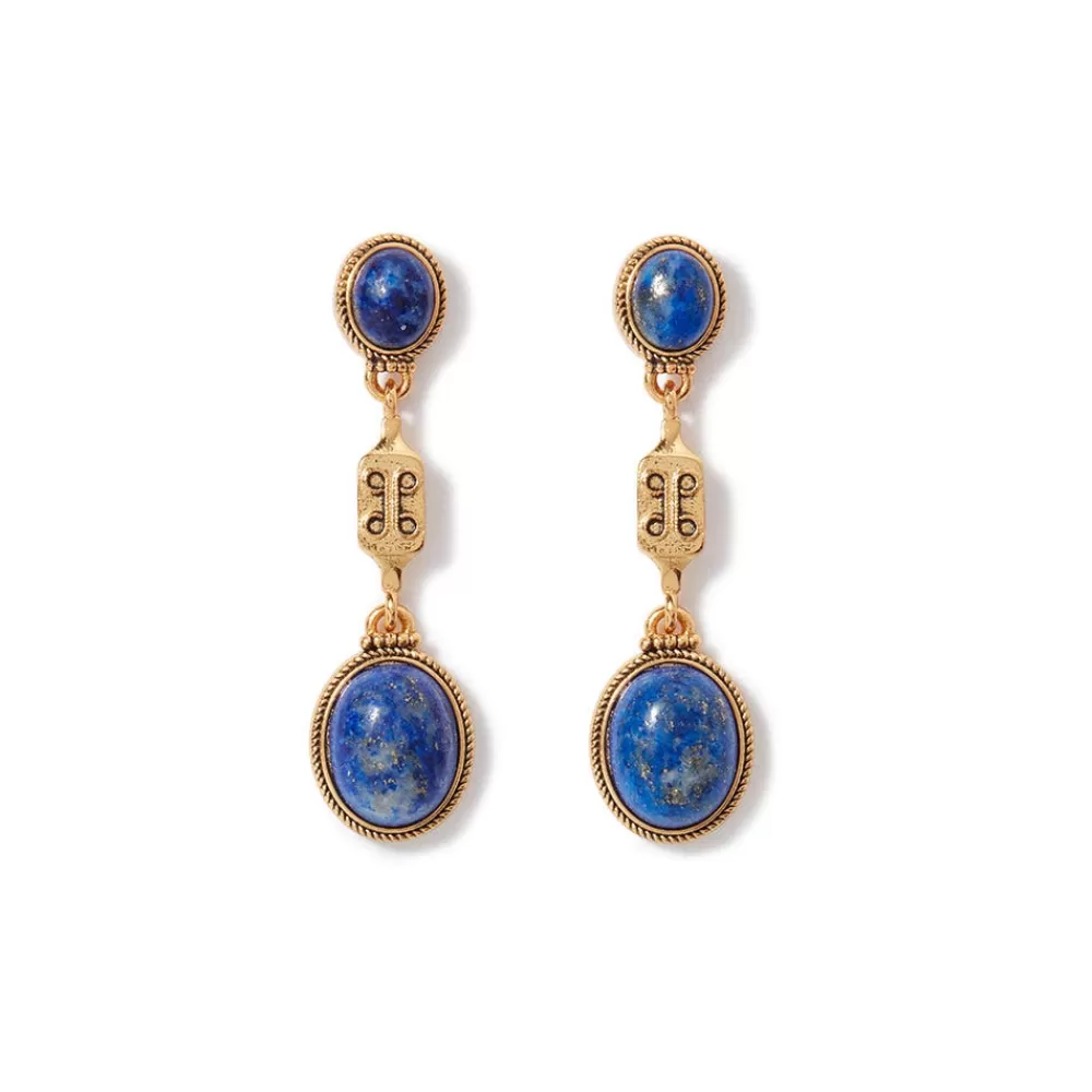 Outlet Ancient Gems Triple-Drop Lapis Earrings Earrings