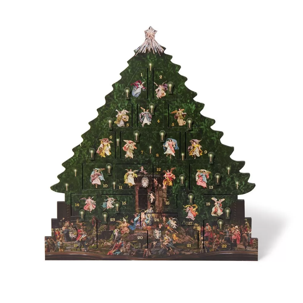 Outlet Angel Tree Wooden Advent Calendar Calendars