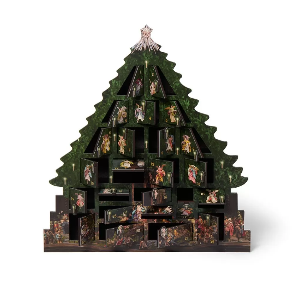 Outlet Angel Tree Wooden Advent Calendar Calendars