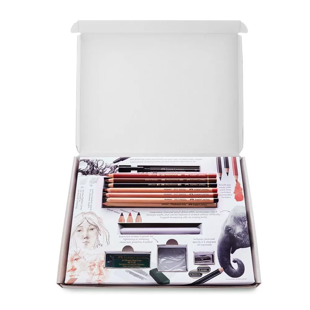 Online Art & Graphic Try It Box: Dry Mediums Art Supplies & Easels