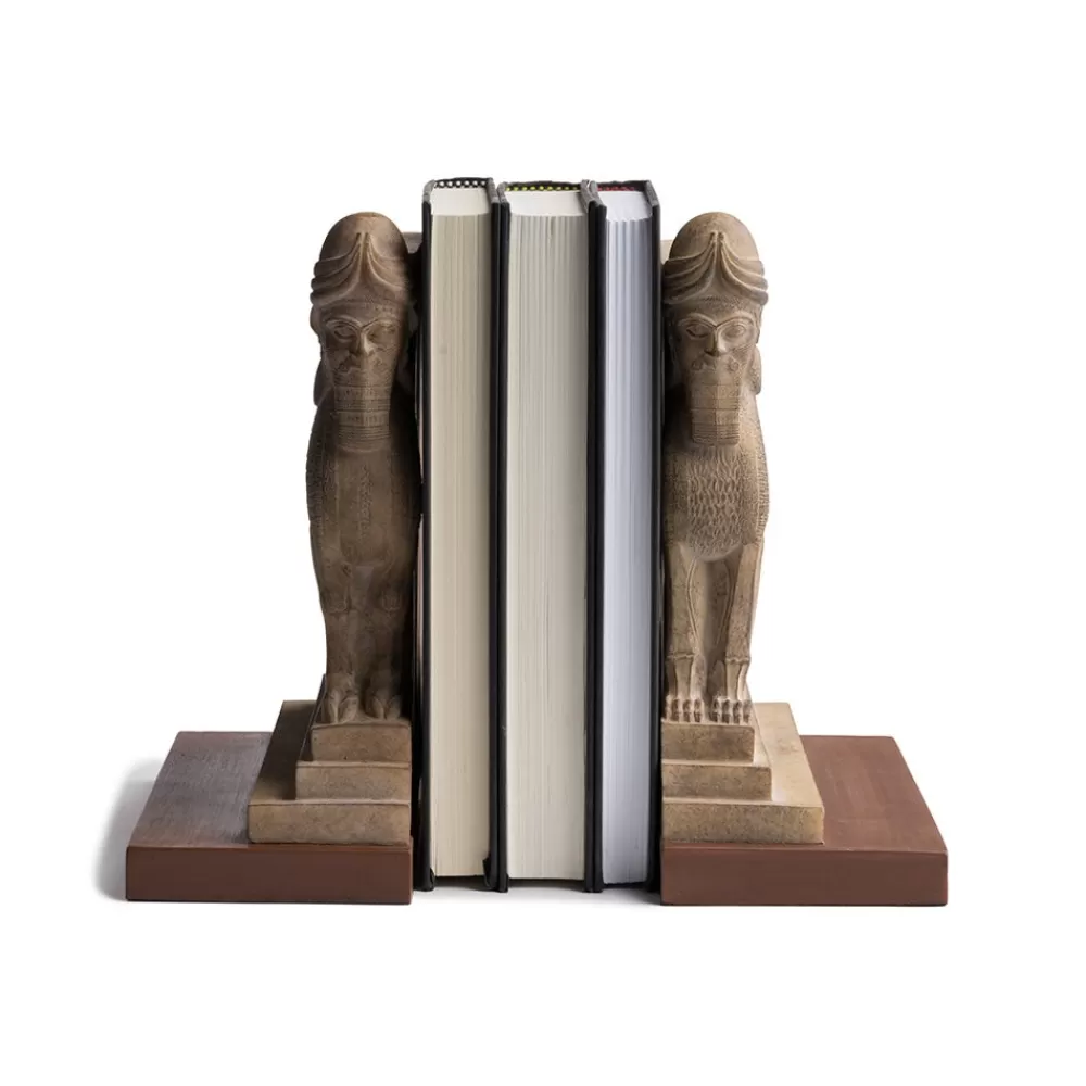 Sale Assyrian Palace Guard Bookends Sculpture | Decorative Accents