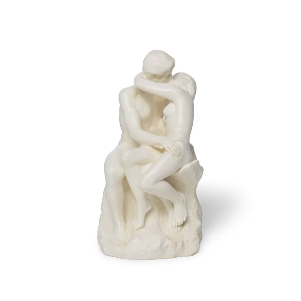 Sale Auguste Rodin: The Kiss Medium White Sculpture Sculpture