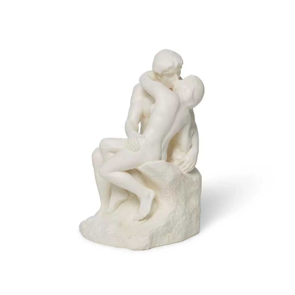 Sale Auguste Rodin: The Kiss Medium White Sculpture Sculpture