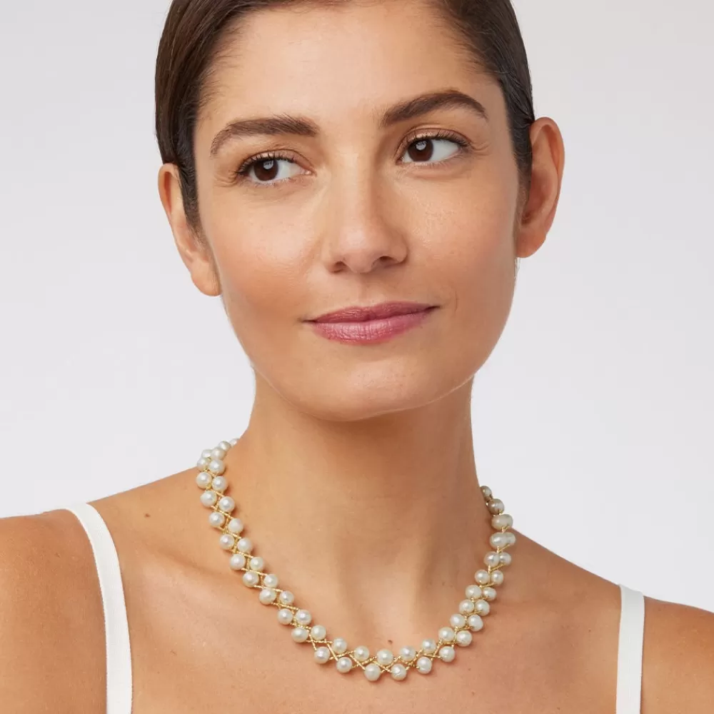 Outlet Braided Pearl Necklace Necklaces