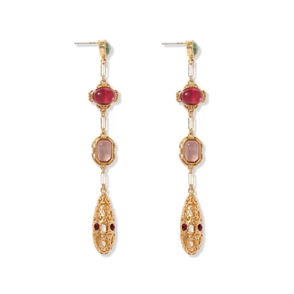 Hot Cascading Gems Drop Earrings Earrings