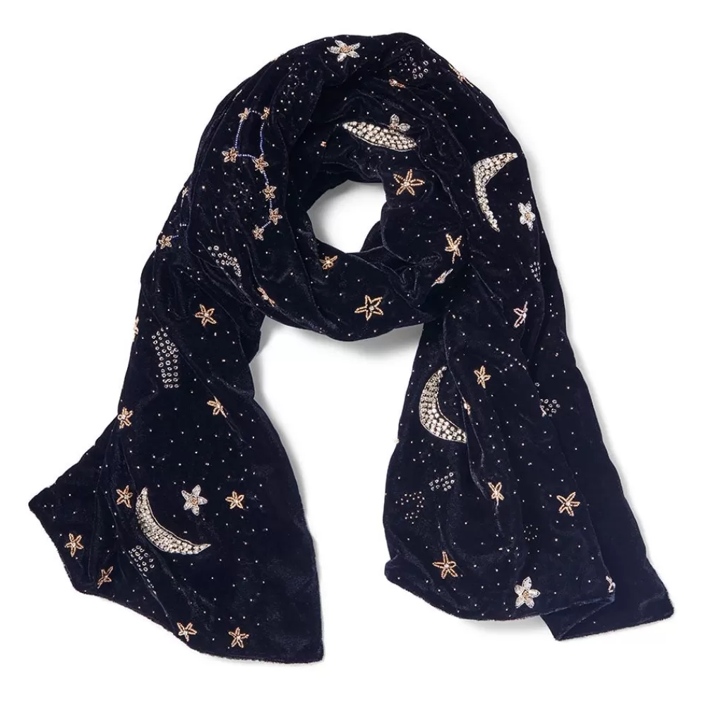 Hot Celestial Beaded Scarf Scarves & Wraps