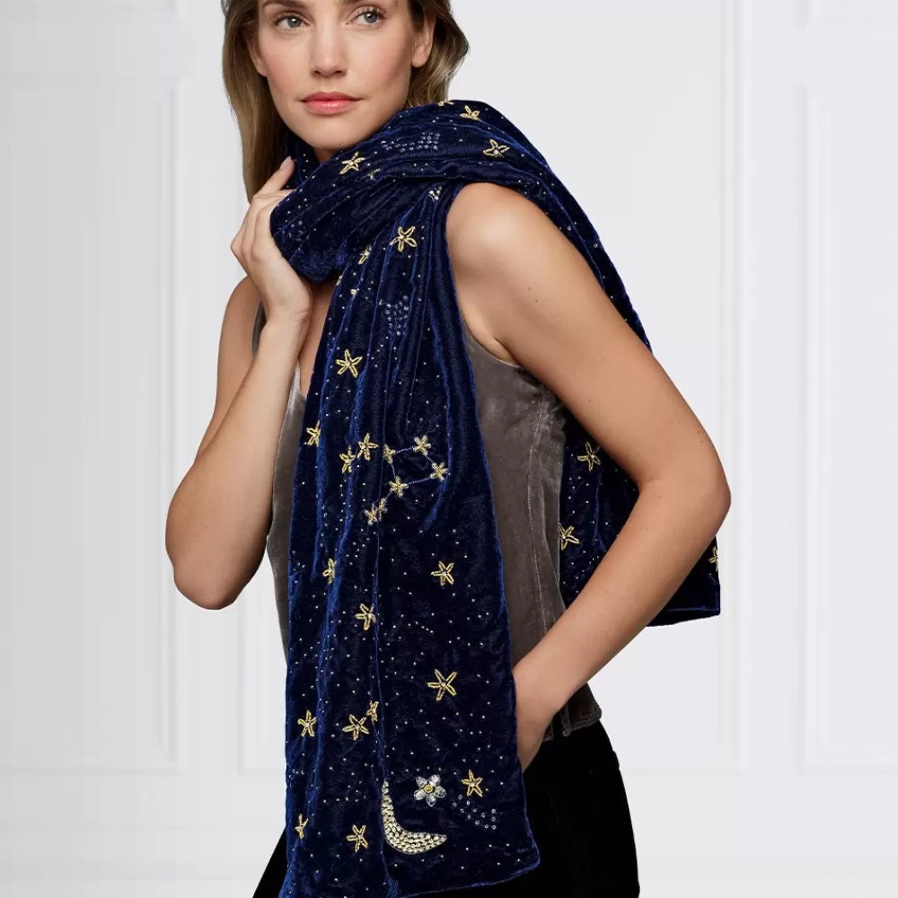 Hot Celestial Beaded Scarf Scarves & Wraps