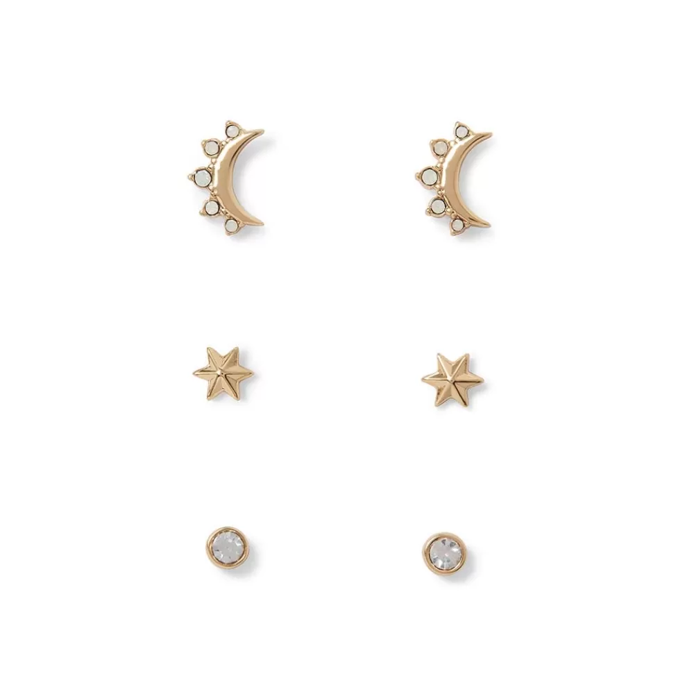 Cheap Celestial Symbols Stud Earrings Set Earrings