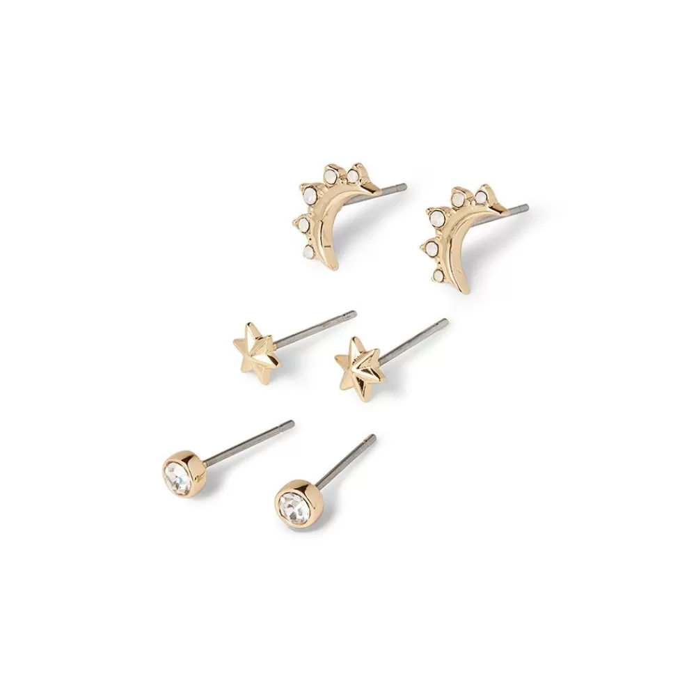 Cheap Celestial Symbols Stud Earrings Set Earrings