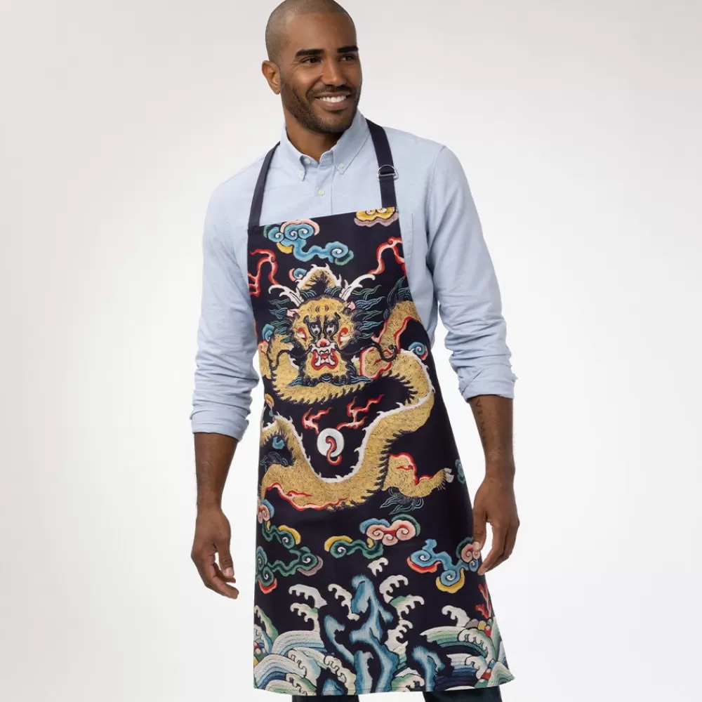 Flash Sale Chinese Dragon Rank Badge Apron Tableware