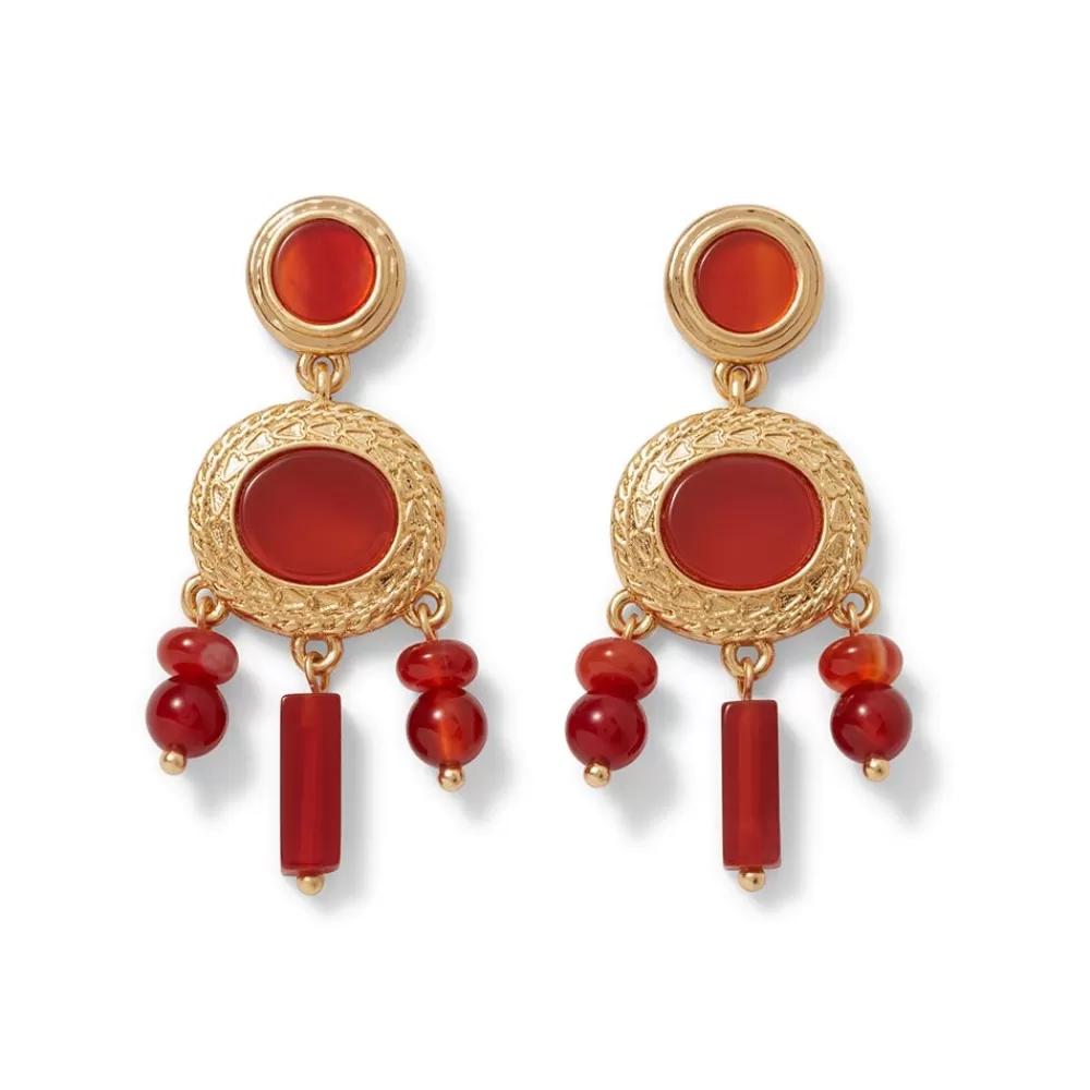 Online Classical Carnelian Chandelier Earrings Earrings