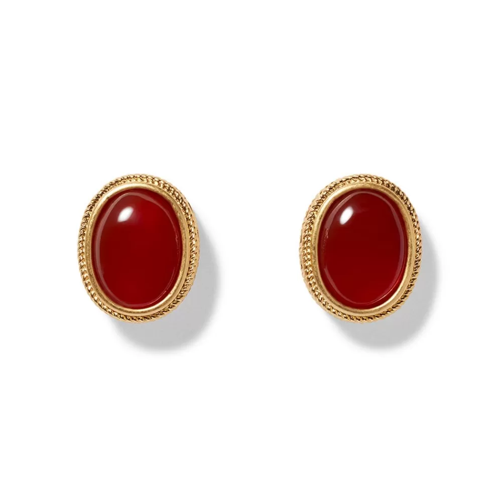 Sale Classical Carnelian Stud Earrings Earrings