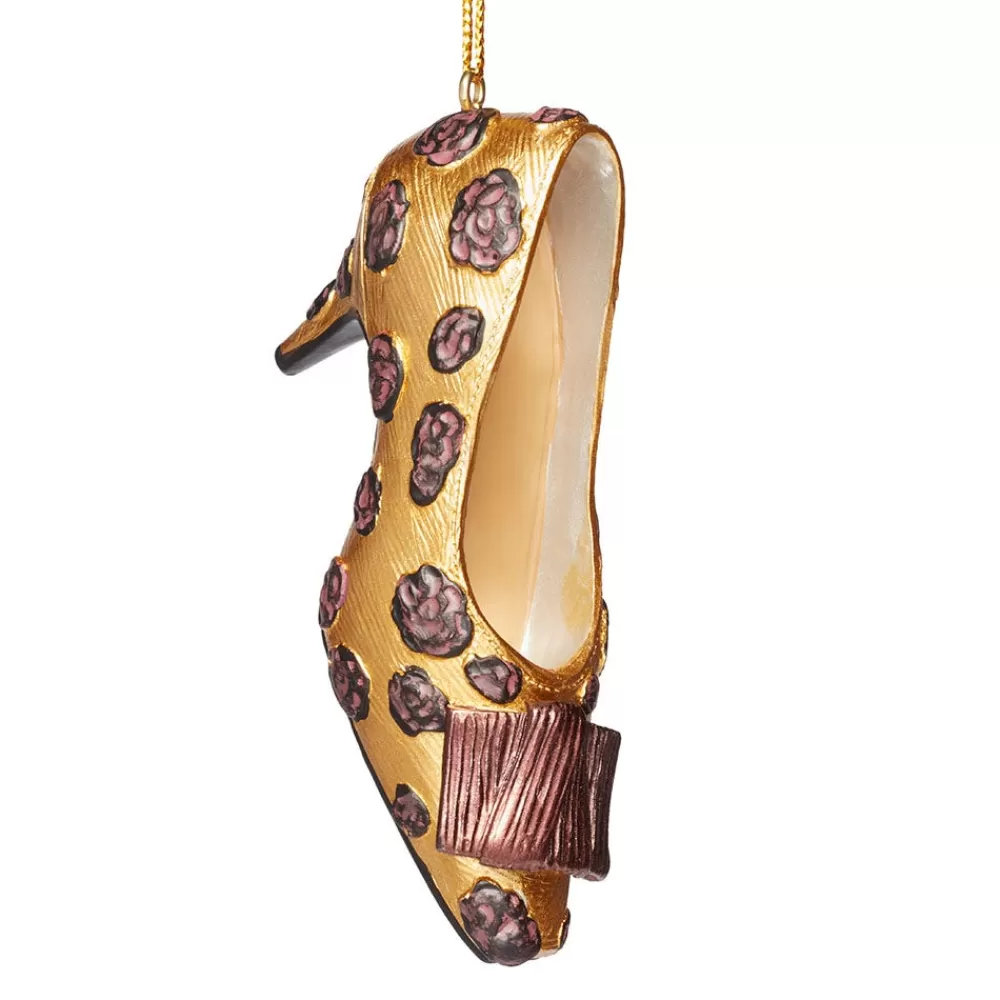 Best Sale Cocoa Rose Pump Shoe Ornament Ornaments