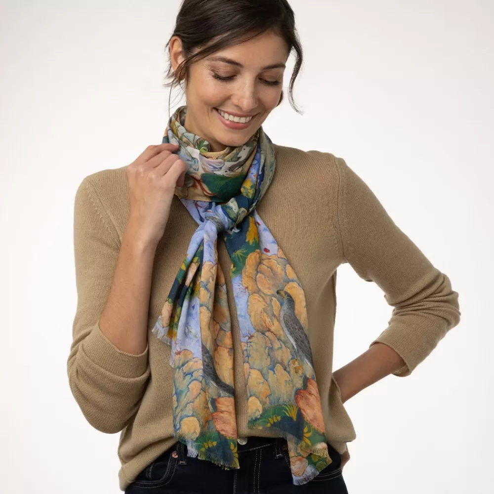 Online Concourse of the Birds Oblong Scarf Scarves & Wraps