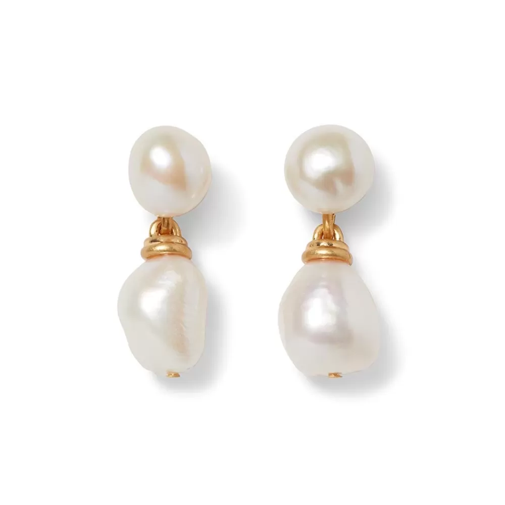 Cheap Cypriot Twist Pearl Double-Drop Earrings Earrings