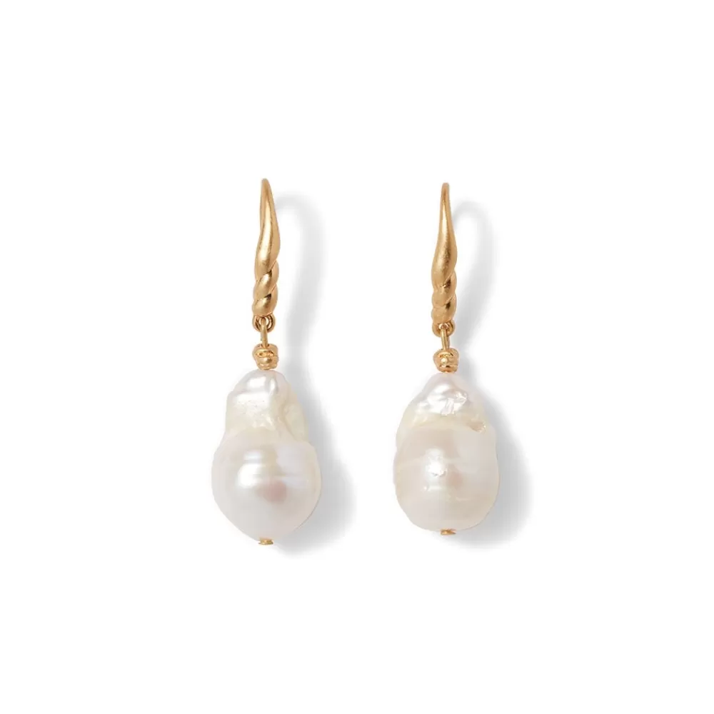 Best Cypriot Twist Pearl Drop Earrings Earrings