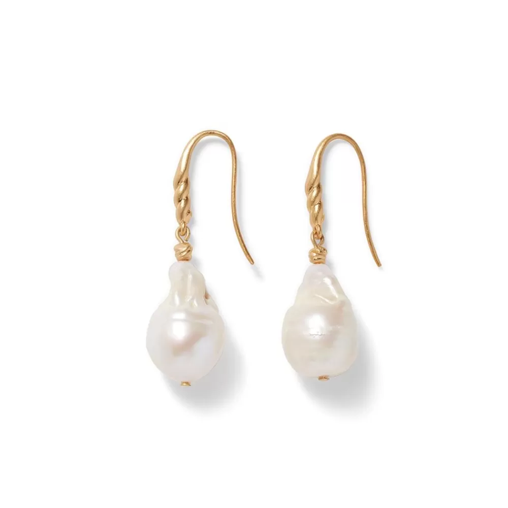 Best Cypriot Twist Pearl Drop Earrings Earrings