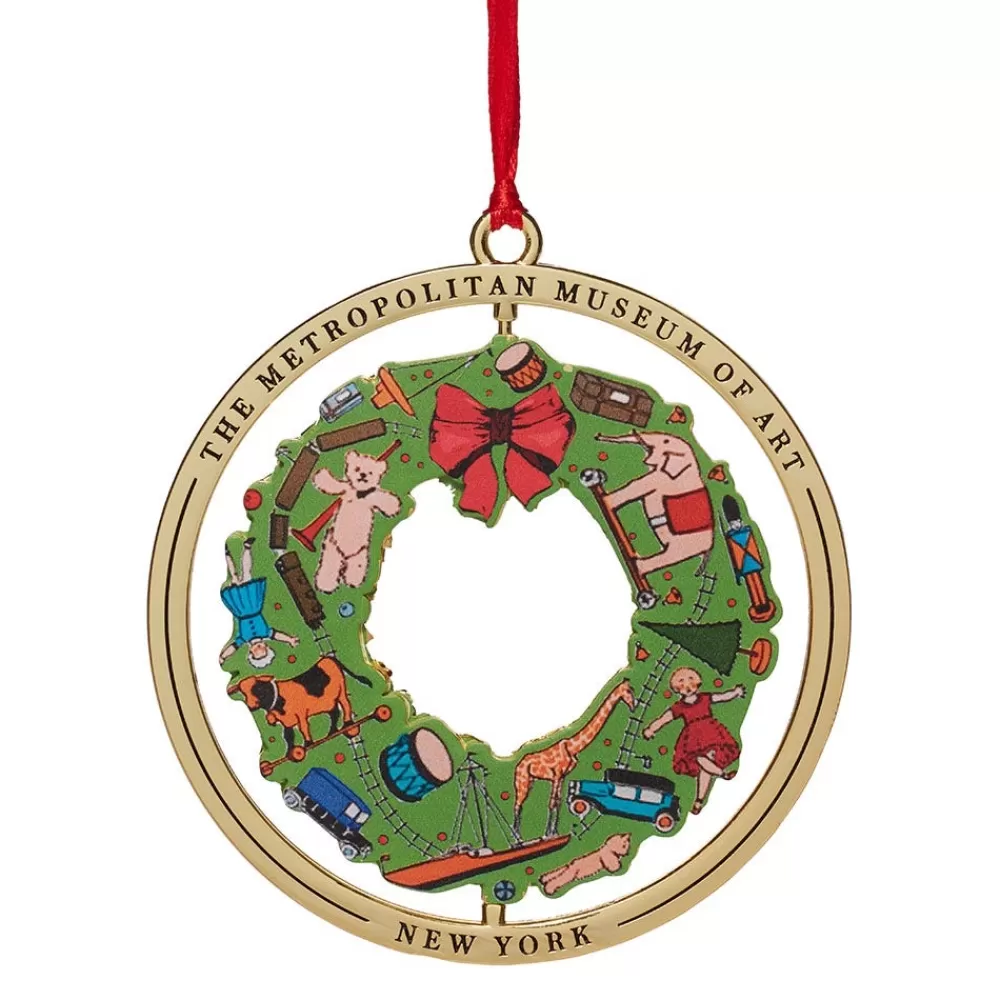 Flash Sale December Wreath Spinning Ornament Ornaments