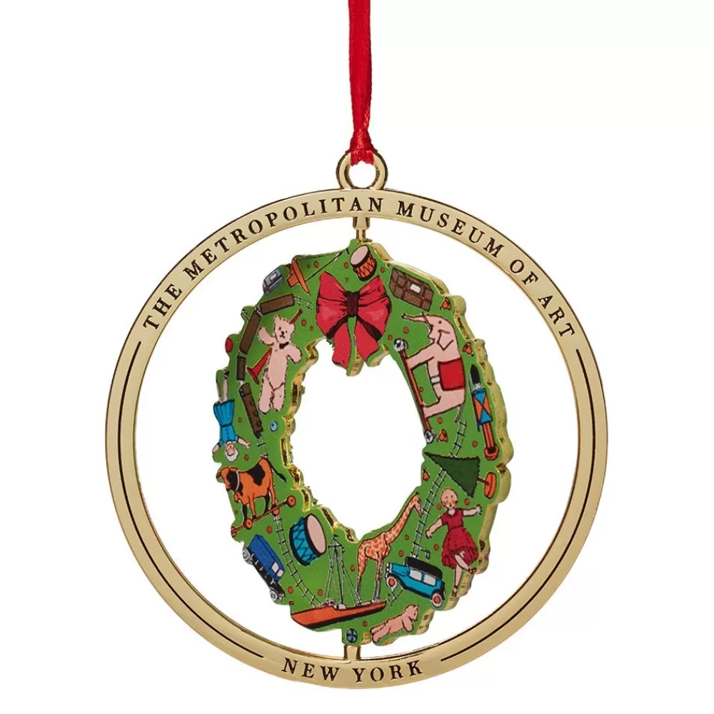 Flash Sale December Wreath Spinning Ornament Ornaments