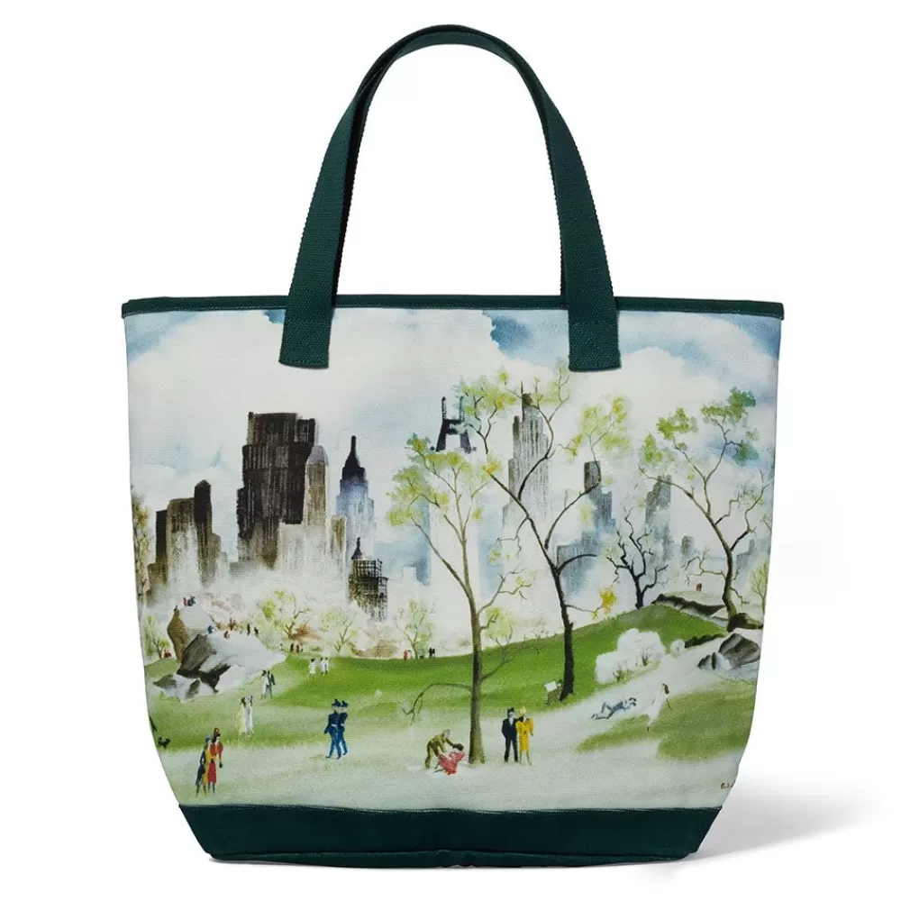 New Dehn Spring in Central Park Zip Tote Bags