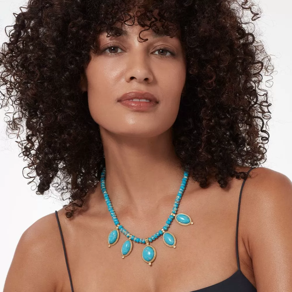 Flash Sale Egyptian Hathor Turquoise Multi-Drop Necklace Necklaces