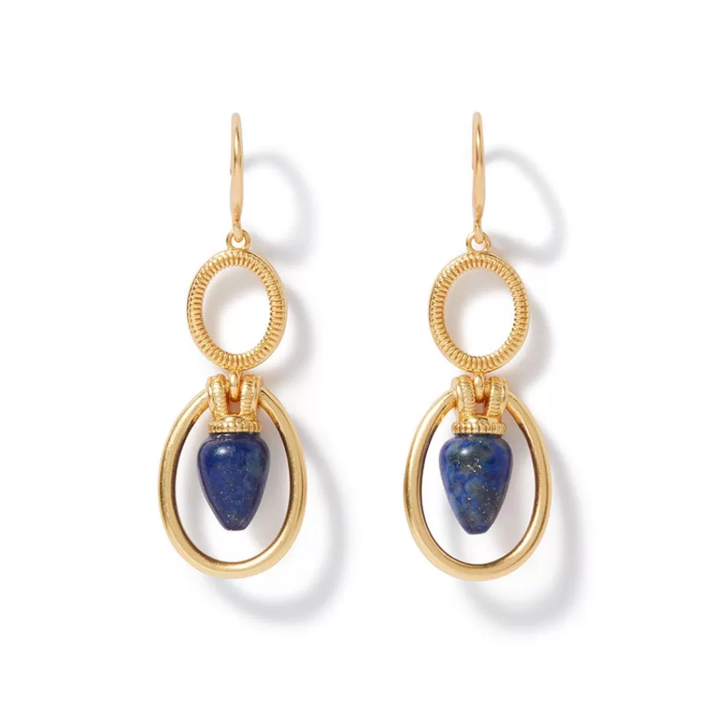 Flash Sale Etruscan Lapis Double-Drop Earrings Earrings