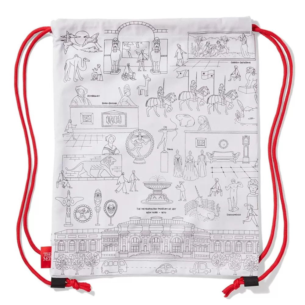 Shop Favorite Galleries of The Met Color & Learn Washable Kids' Drawstring Backpack Art Supplies & Easels