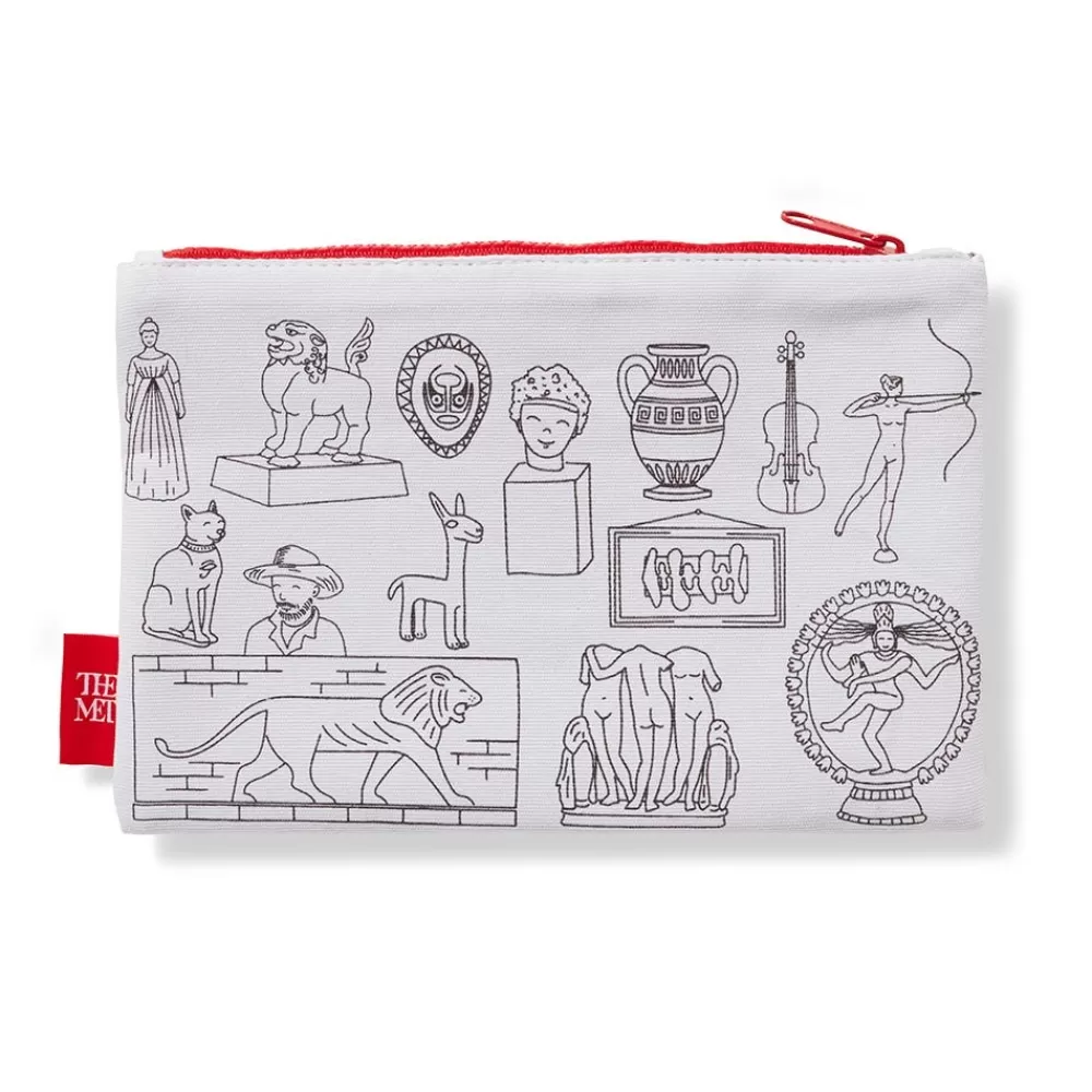 New Favorite Galleries of The Met Color & Learn Washable Kids' Pencil Case Art Supplies & Easels