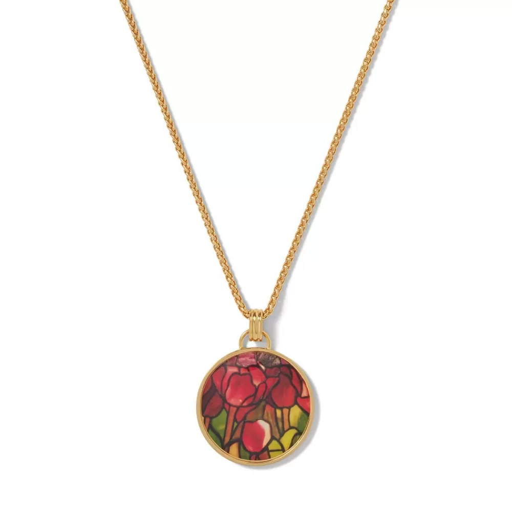 Online Favrile Tulip Enamel Pendant Necklace Necklaces