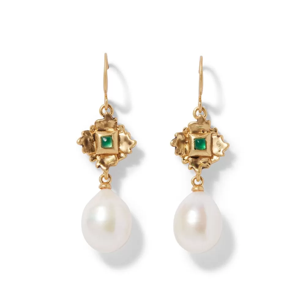 New French Amor Double-Drop Earrings Earrings