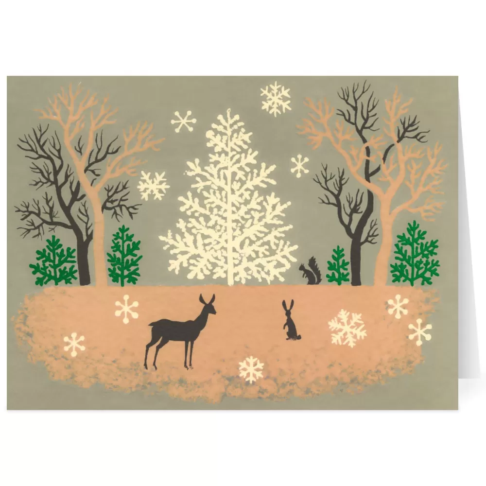 Fashion Gordon: Deer and Rabbit Holiday Cards Holiday Cards