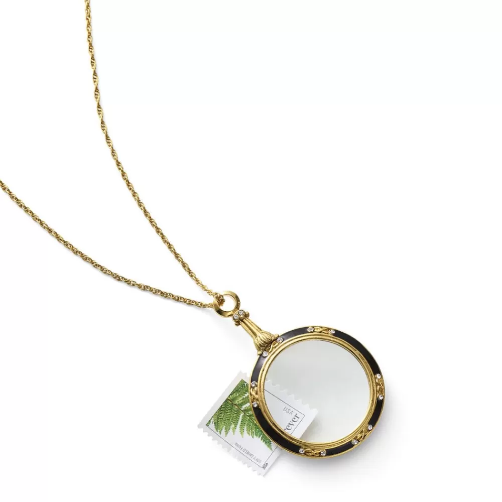 Sale Hand-Enameled Magnifier Pendant Necklace Necklaces