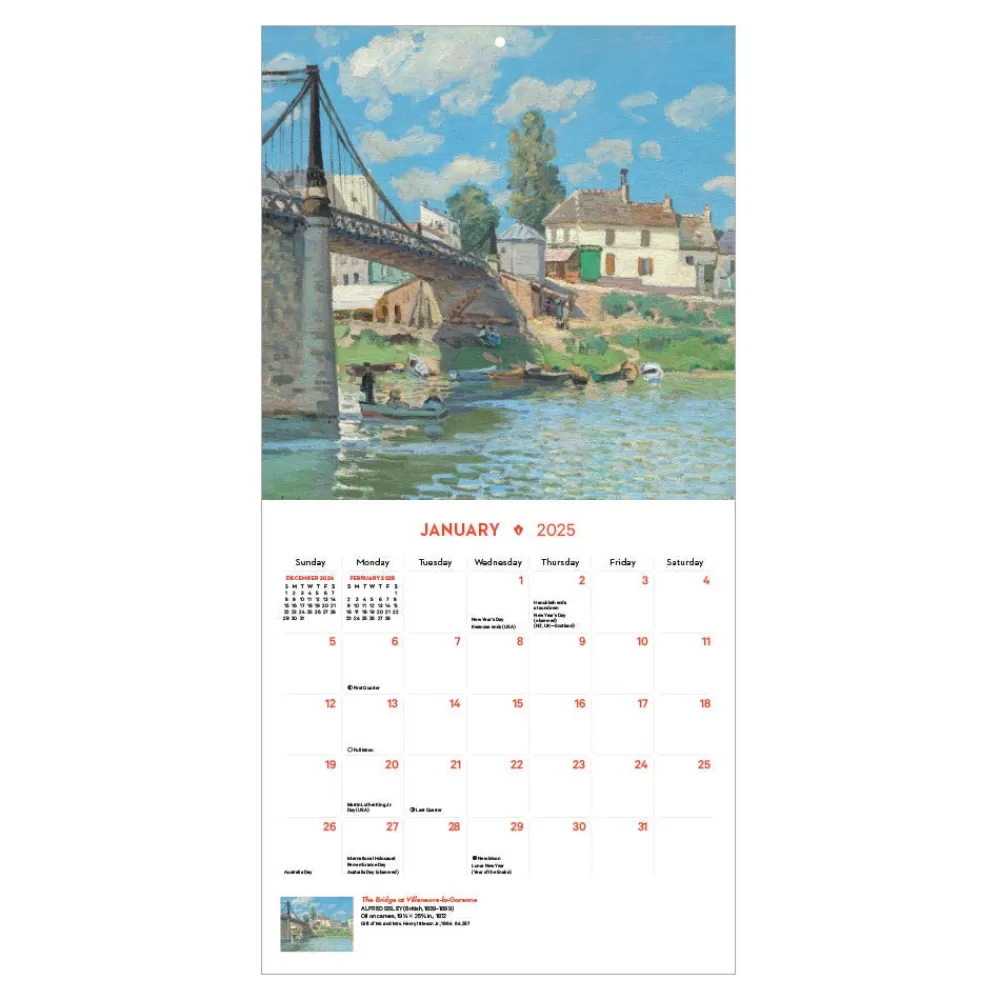 Outlet Impressionism and Post-Impressionism Mini Wall Calendar 2025 Calendars