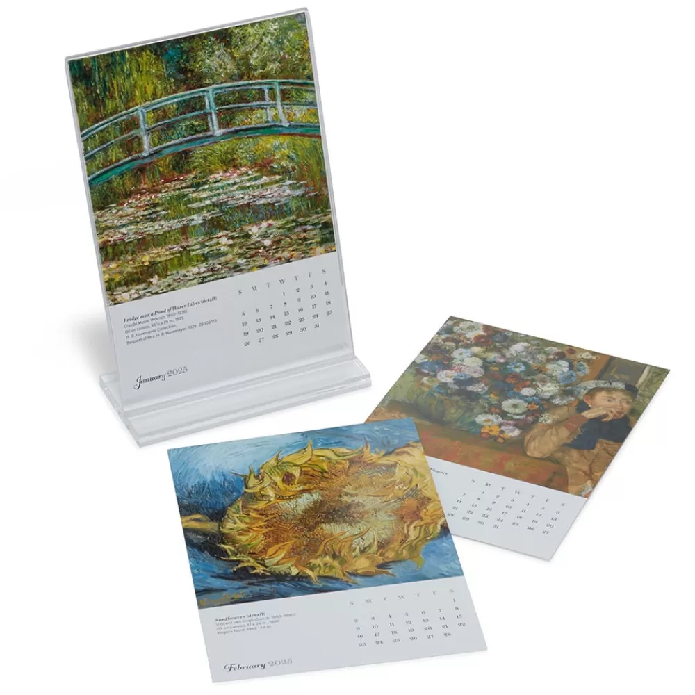 Fashion Impressionism Gardens Plexiglass Calendar Refill 2025 Calendars