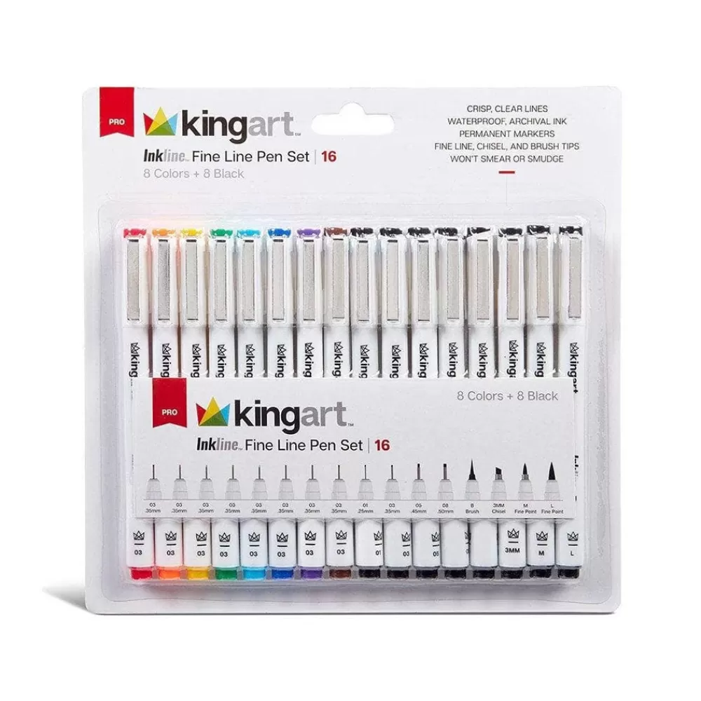 New Inkline Fine Line Pen Set Art Supplies & Easels