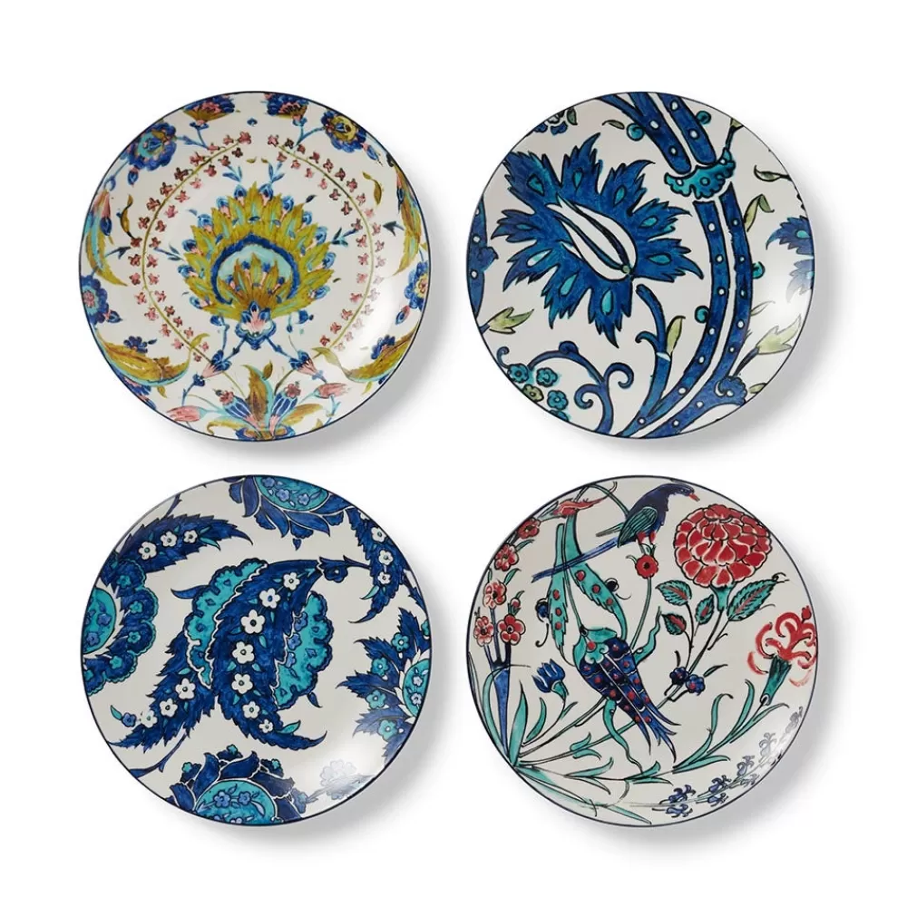 Outlet Iznik Garden Side Plate Set Tableware