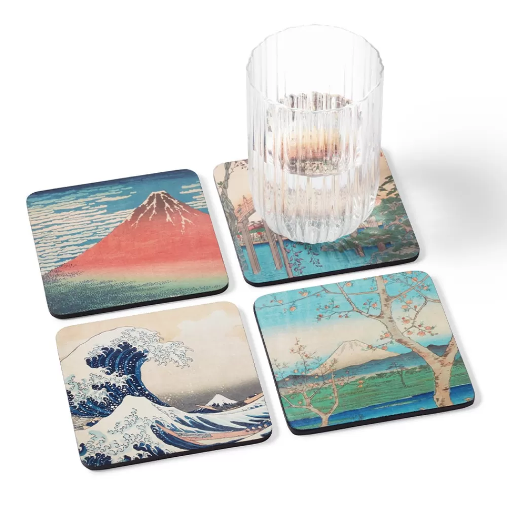 Outlet Japanese Prints Coasters Tableware