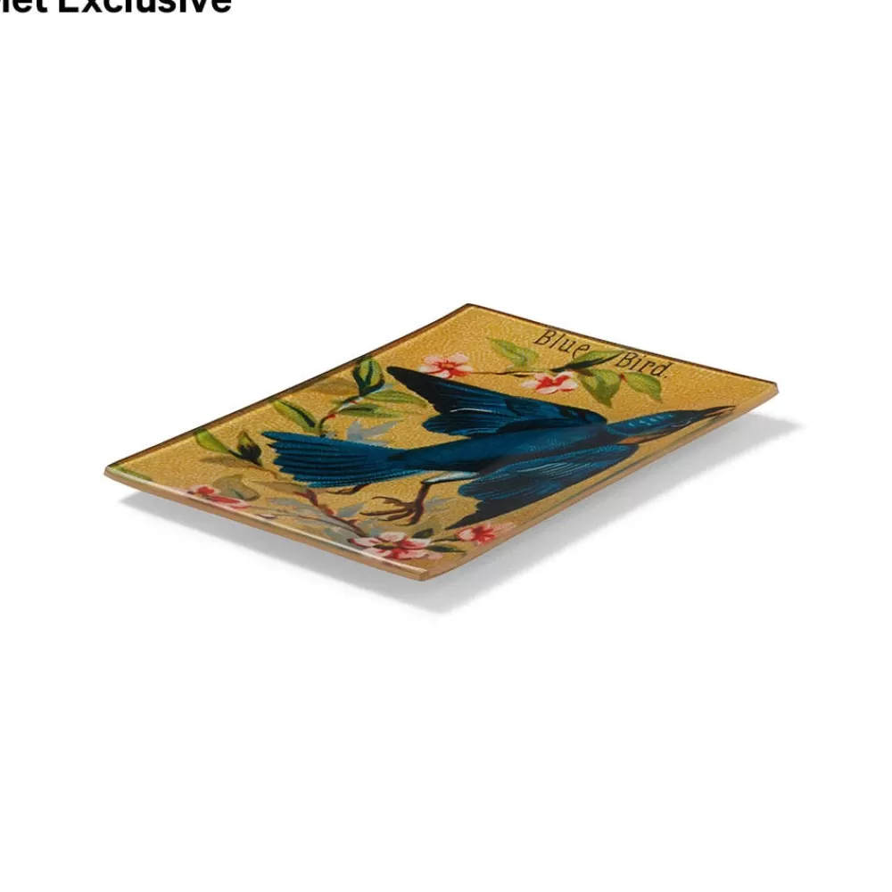 Store John Derian Bluebird Mini Decoupage Tray Decorative Accents