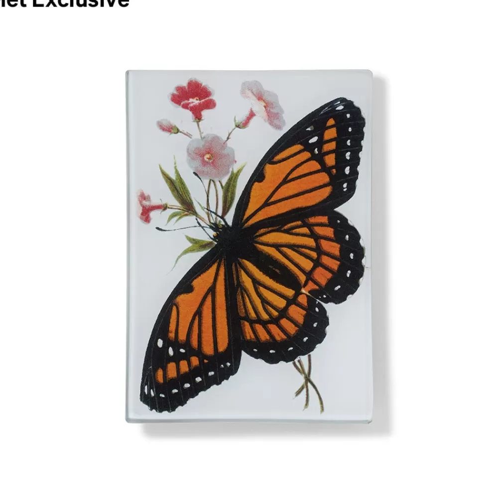 Store John Derian Dark Veinlet Butterfly Mini Decoupage Tray Decorative Accents