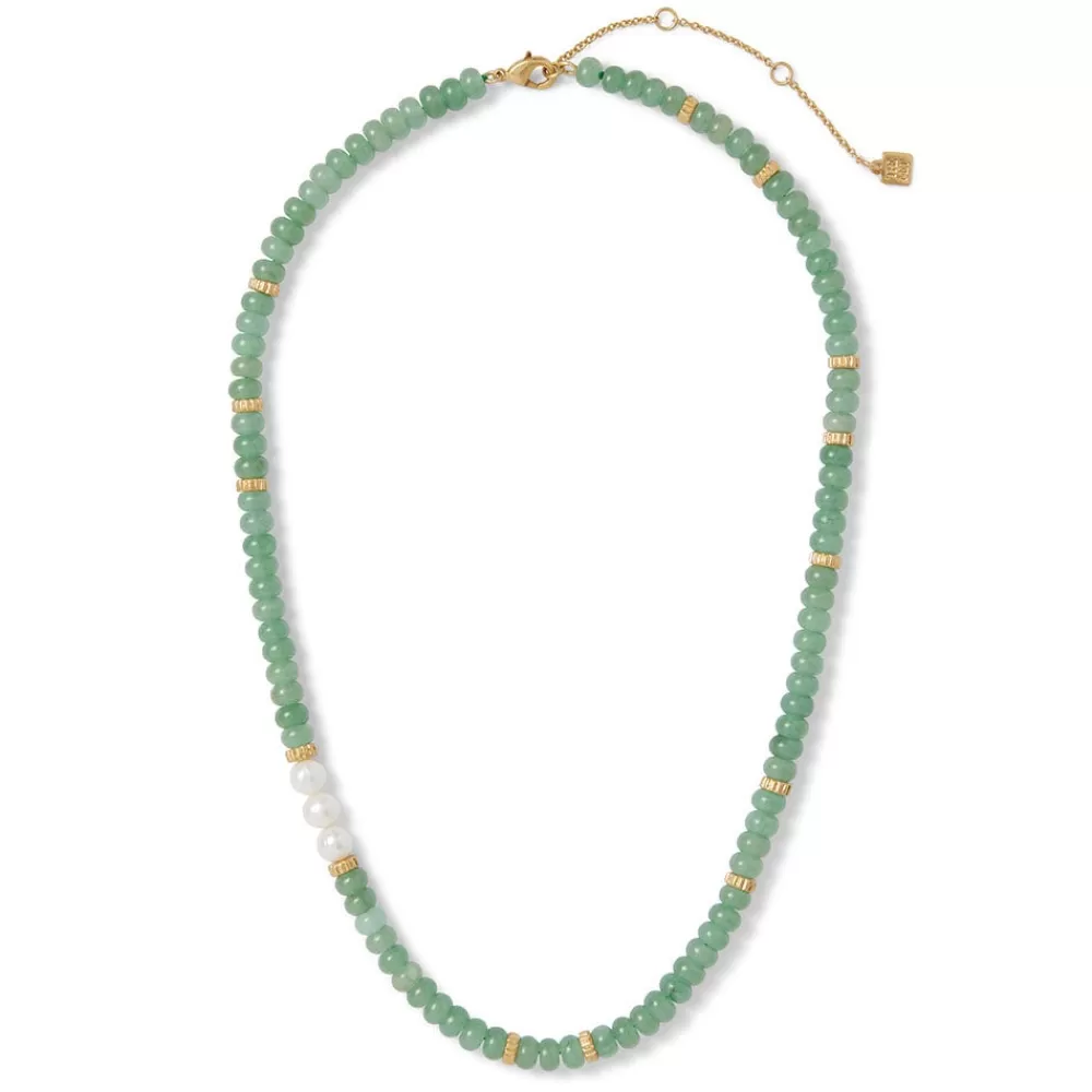 Best Sale Karavas Gems Aventurine Beaded Necklace Necklaces