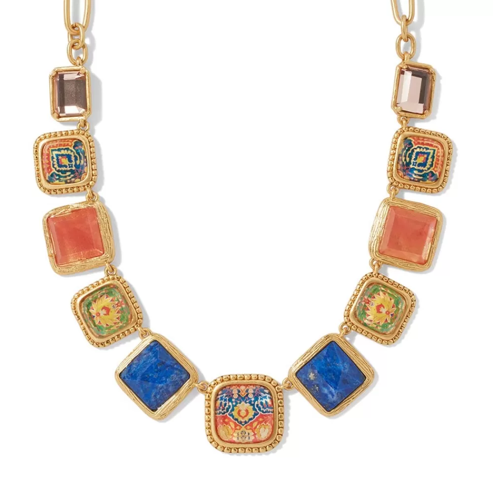 Fashion Kashan Carpet Statement Collar Necklace Necklaces