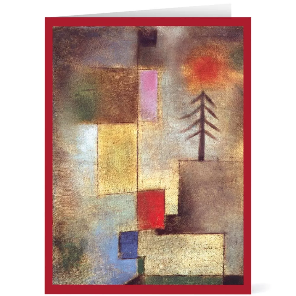 Sale Klee: Little Painting with Pine Tree Holiday Cards Holiday Cards