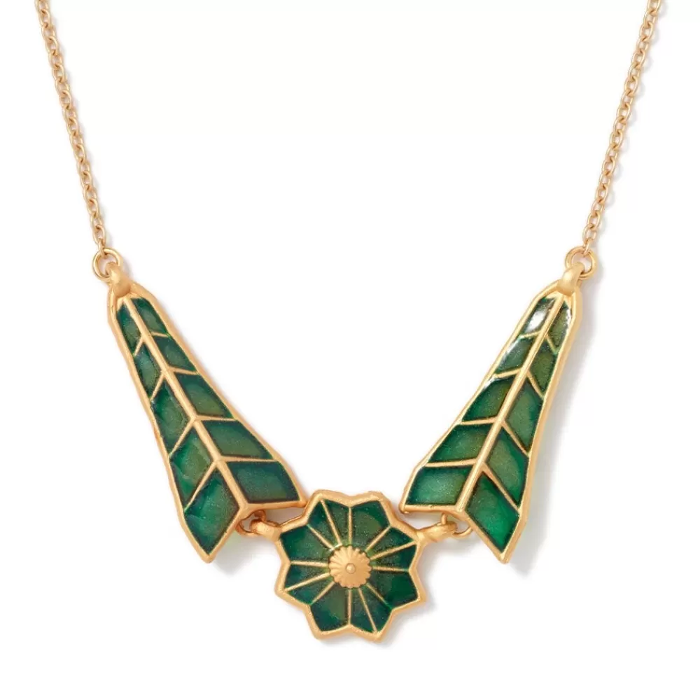 Shop Lotus Pagoda Plique-à-Jour Pendant Necklace Necklaces