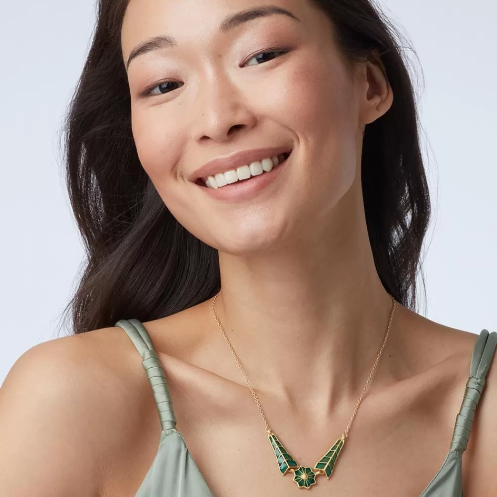 Shop Lotus Pagoda Plique-à-Jour Pendant Necklace Necklaces