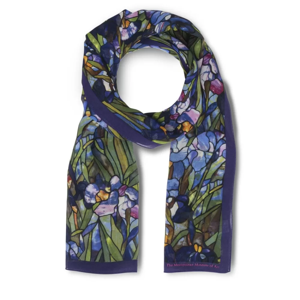 Outlet Louis C. Tiffany Irises Oblong Silk Scarf Scarves & Wraps