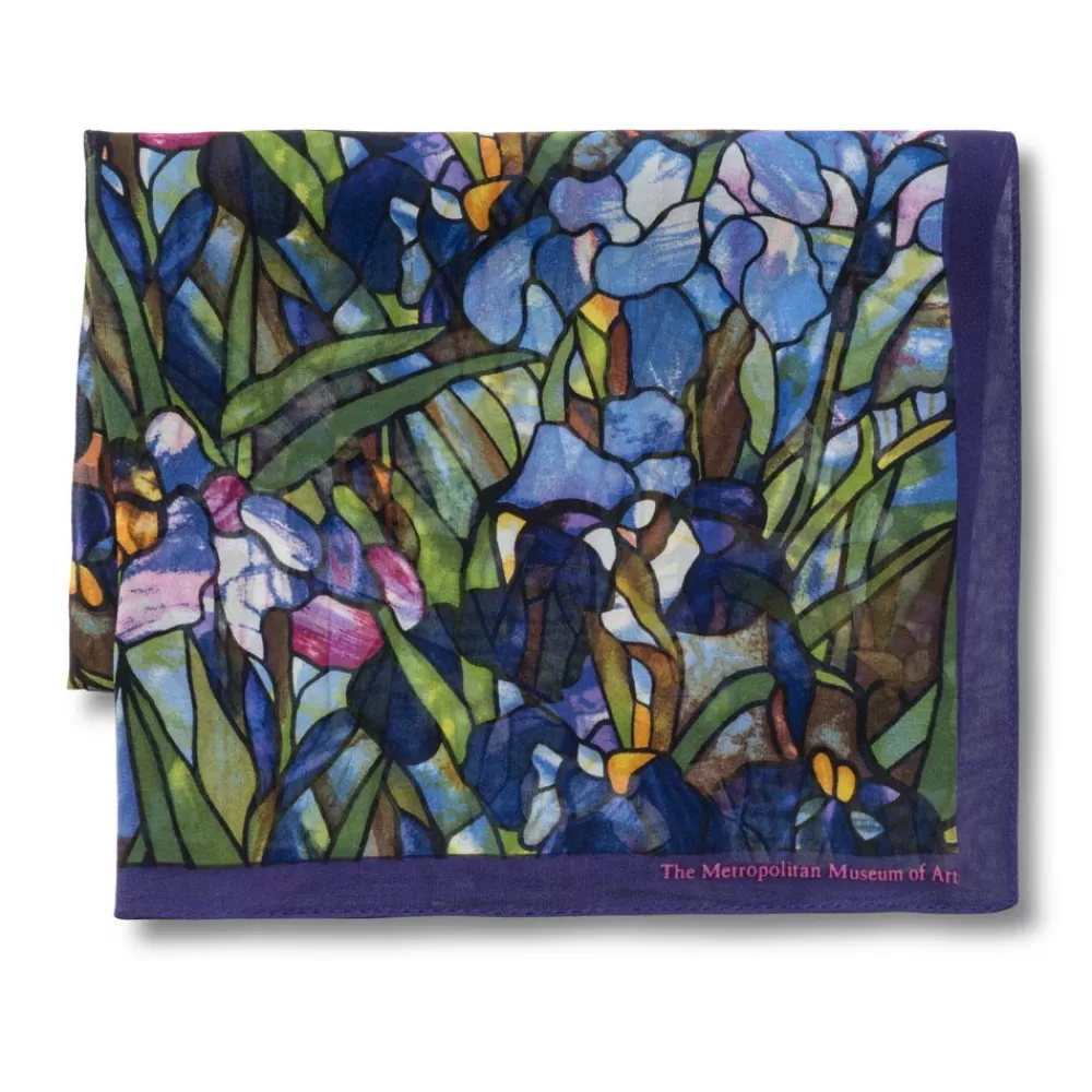 Outlet Louis C. Tiffany Irises Oblong Silk Scarf Scarves & Wraps