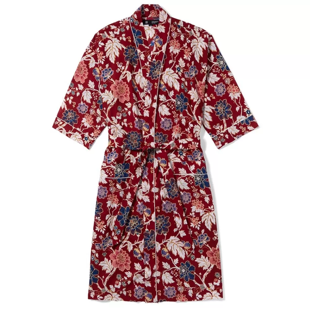 Online Lyon Floral Cotton Women's Robe Clothing