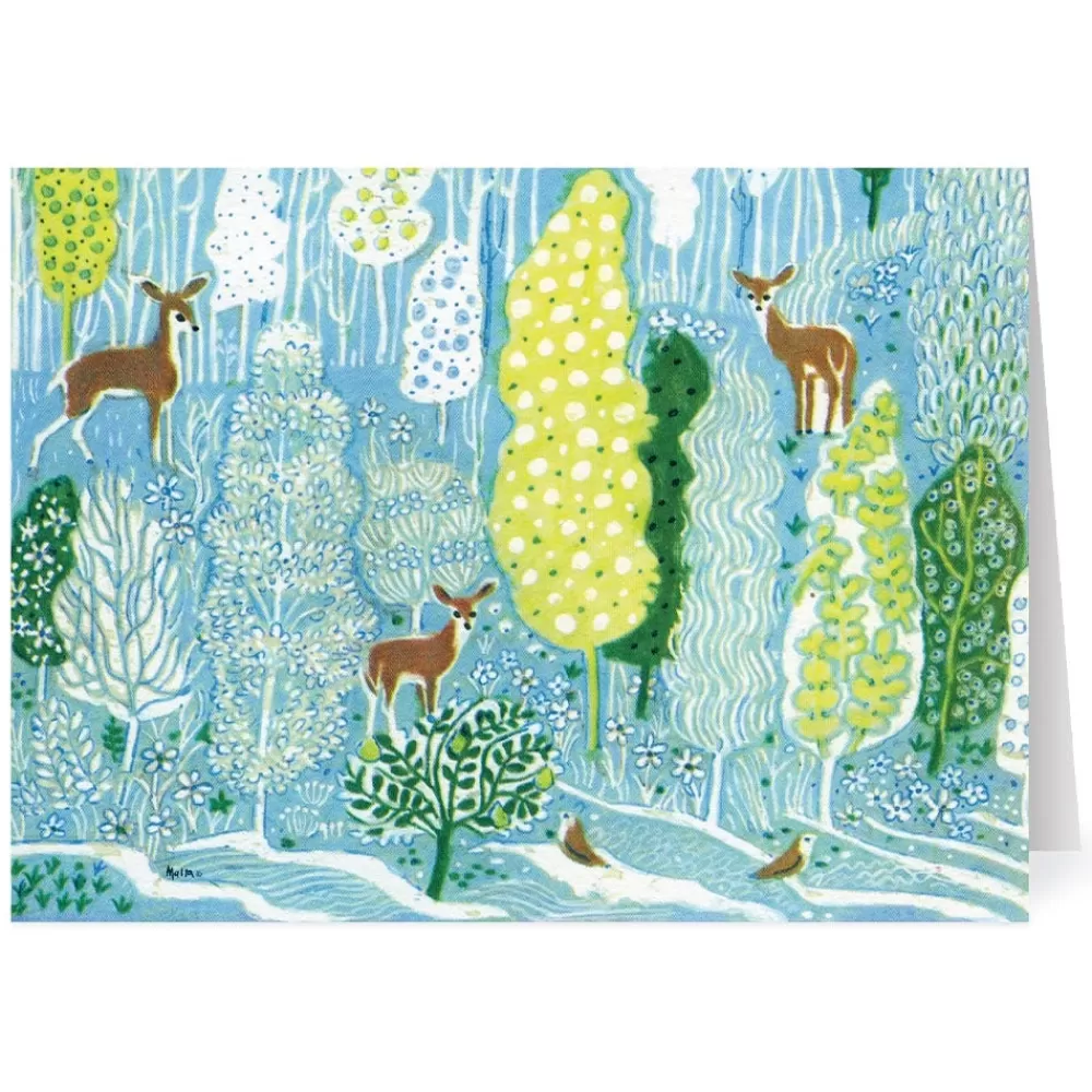 New Malta: Deer and Trees Holiday Cards Holiday Cards