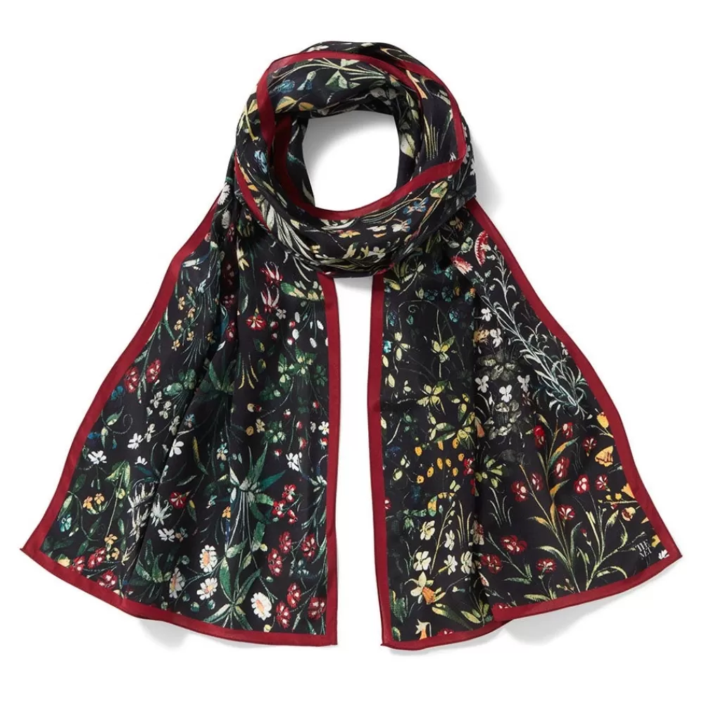 Clearance Medieval Millefleurs Oblong Silk Scarf Scarves & Wraps